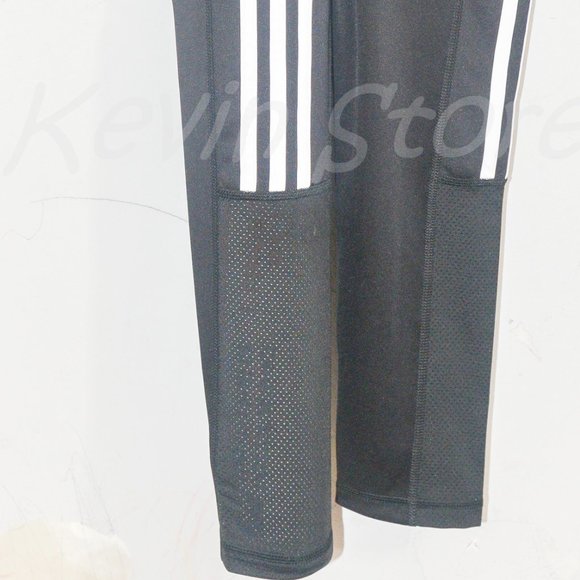 NWT BLACk adidas‎ Ladies' 3-Stripe Tight with Mesh - Picture 10 of 10
